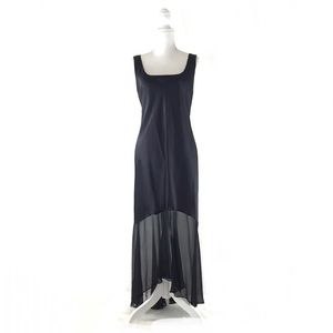 Xenia New York Vintage Black Evening Silk  Dress